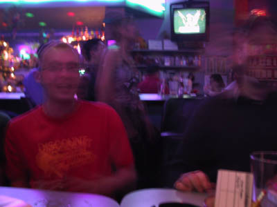 A blur of steve and brian