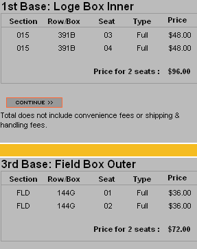 MLB Ticketing: Tickets Available