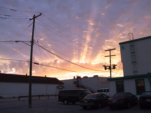 An Airport Sunrise