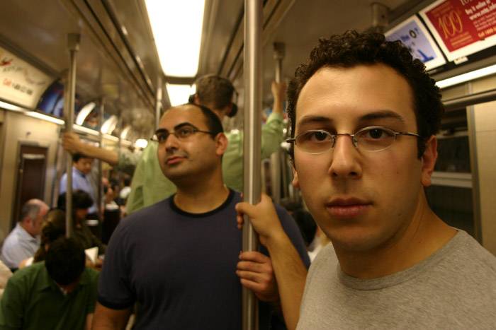 Jeremy and Max on the Train